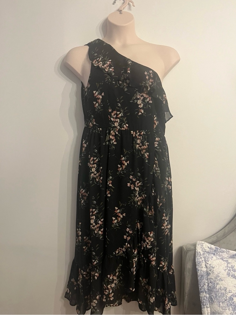 One Shoulder floral dress